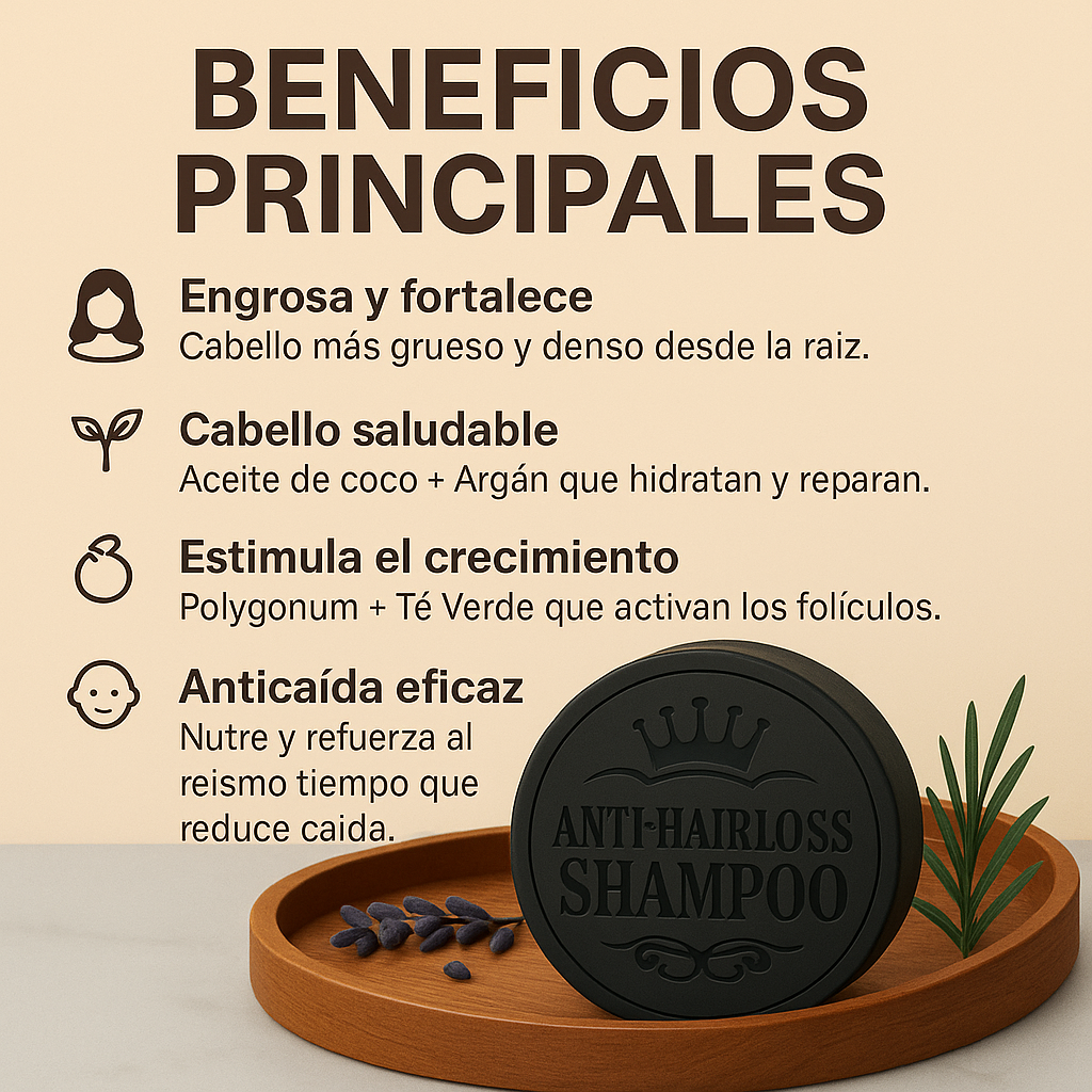 HairRevive™ | Shampoo Anticaída, Anti canas & Anti caspa Oferta ¡ PAGA 1 Y LLEVA 2 !